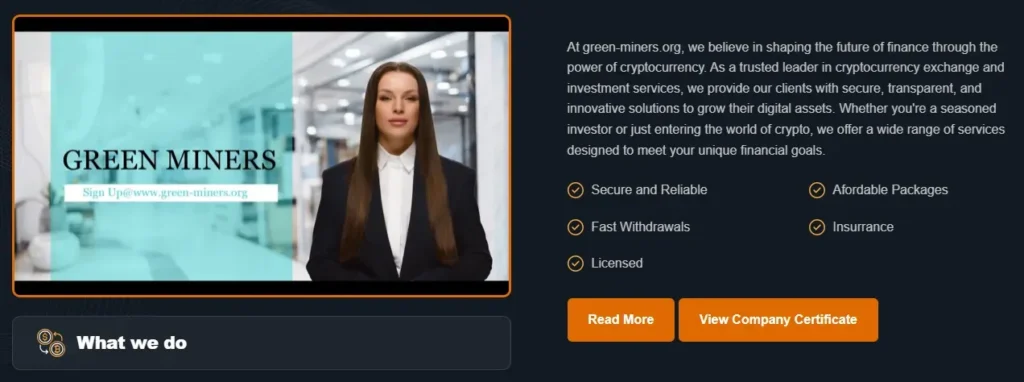 Green-Miners 1 screen