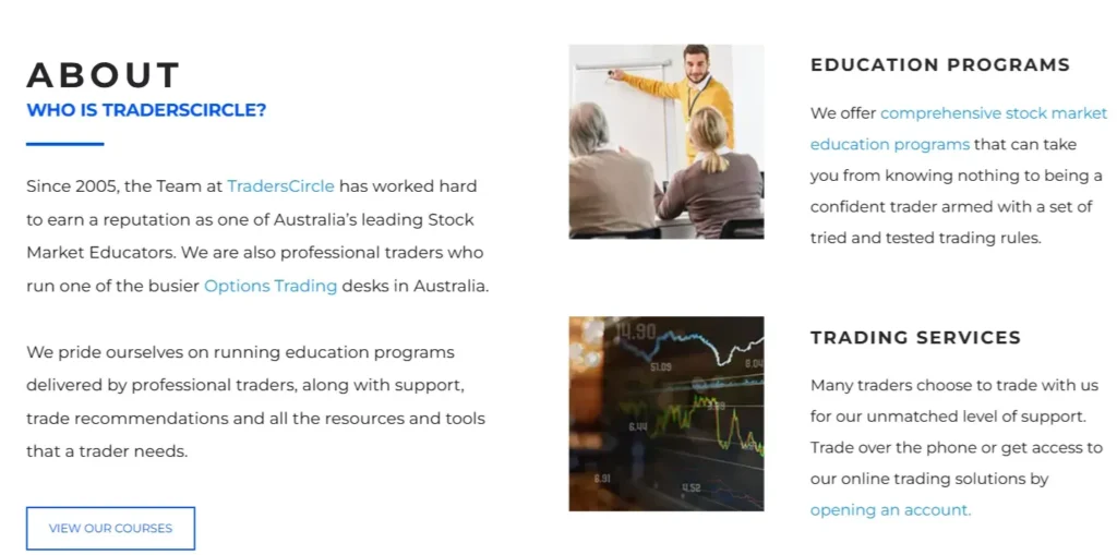 TradersCircle 2 screen