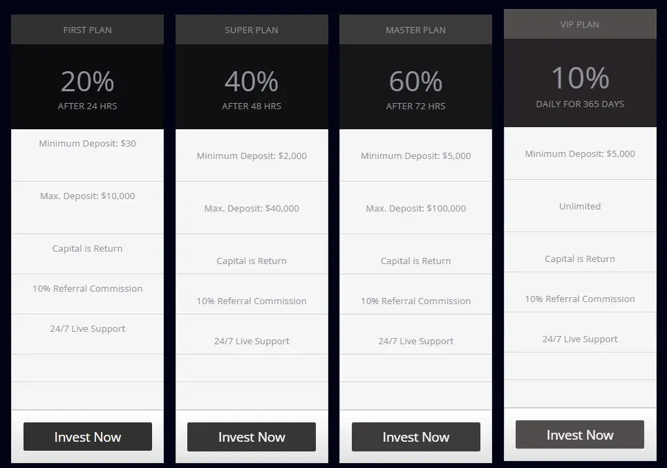 Vaults Investment 2 screen
