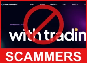 Vaults Investment face screen