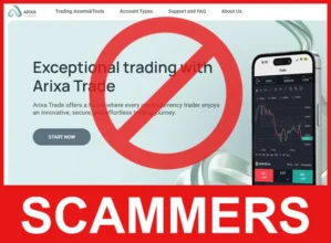 Arixa Trade face screen