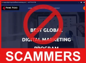 Prime Picks Affiliate Marketing face screen