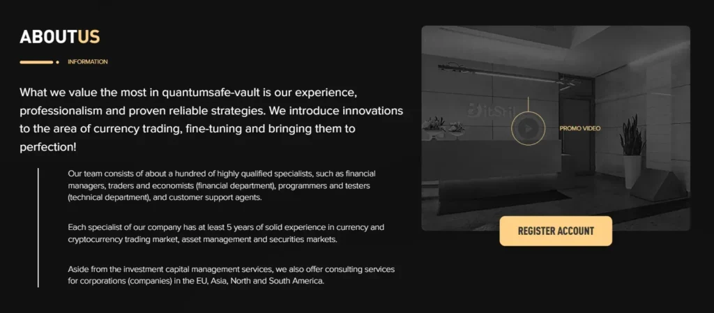 Quantumsafe-vault 1 screen