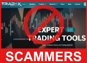 TradoXMarkets face screen