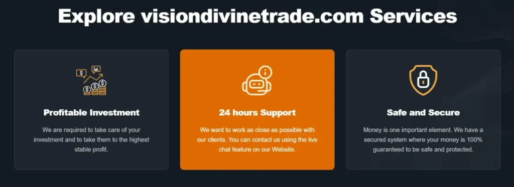 Visiondivinetrade 1 screen
