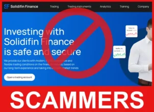Solidifin Finance face screen