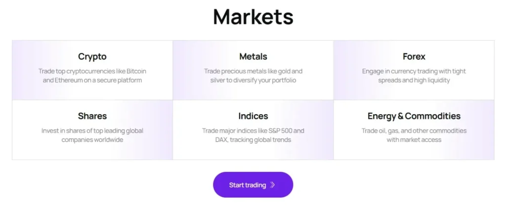 Vertex Markets 1 screen