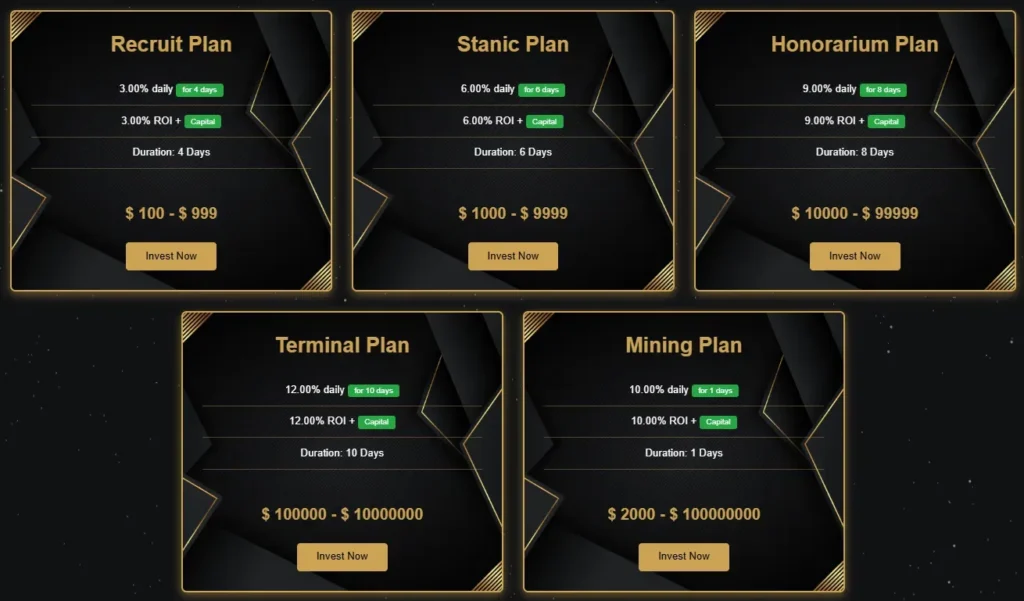 Wealth Finance Trades 2 screen
