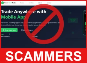 Green Trust Trades face screen