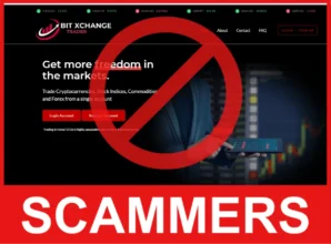 Bit Xchange Trader face screen