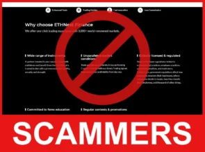 Ethnest Finance face screen