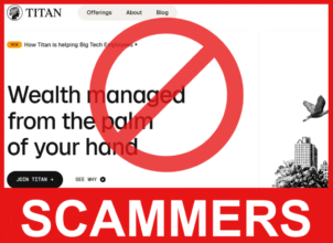 Titan Invest face screen