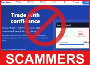 Cape Coins face screen