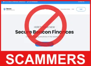 Secure Beacon Finances face screen