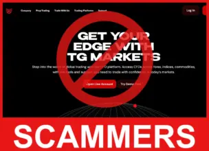 TG Markets face screen